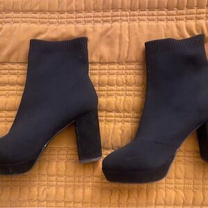 MIA Black Heeled Boots